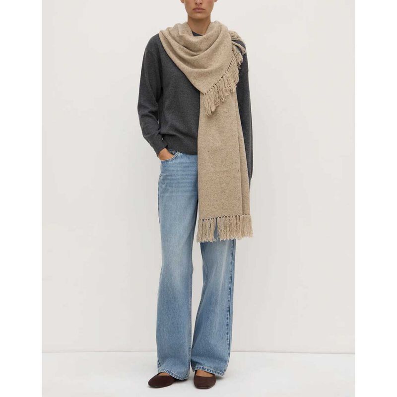 Assembly Label Wool Scarf Stone Marle image number 3